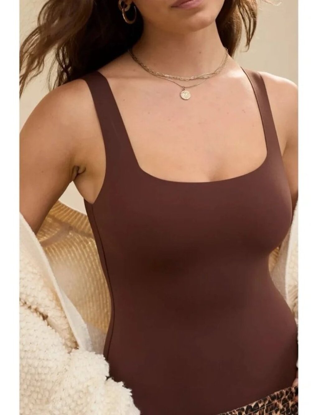 Aerie Smoothez Brown Bodysuit - Size S